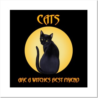 Cats are a witches best friend Posters and Art